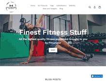 Tablet Screenshot of fitcurator.com